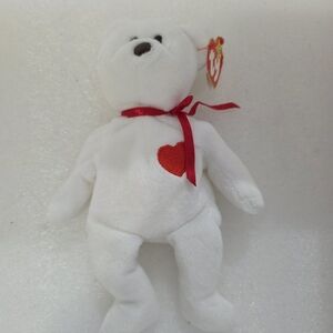 TY BEANIE BABIES BABY Valentino Bear  - 1993 1994 EXTREMELY RARE With Tag Errors